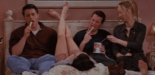 Joey-Monica-Chandler-Phoebe-We-could-eat-the-wax-friends-22011534-500-243_zpsab8aefc4.gif